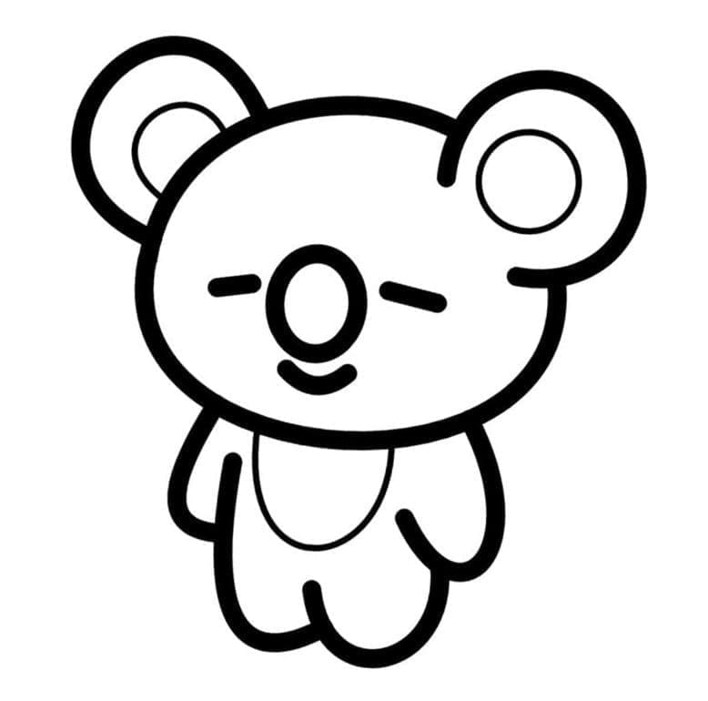 BT21 코야 coloring page