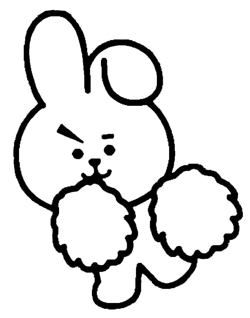 BT21 쿠키 coloring page