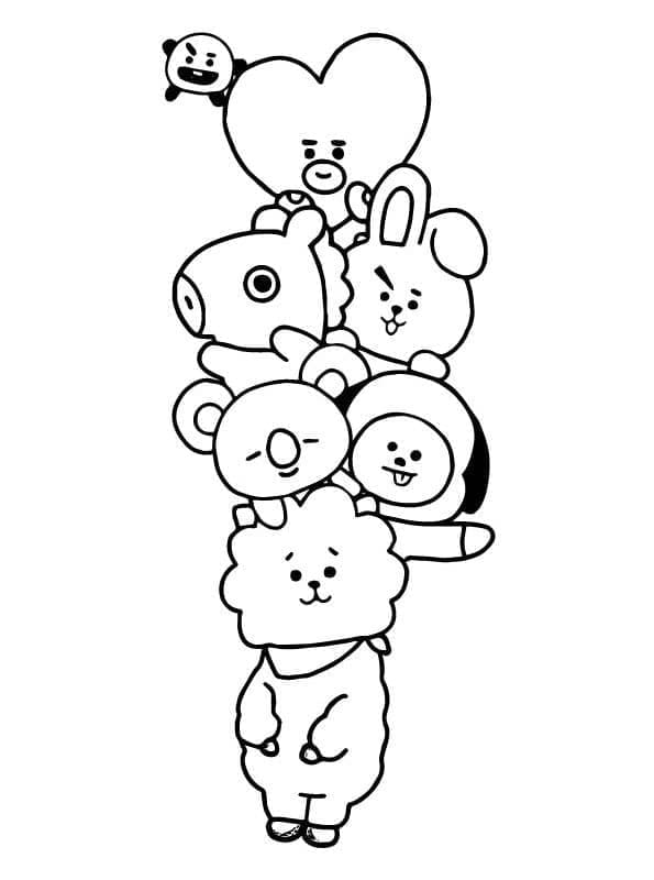 BT21 무료로 인쇄 가능