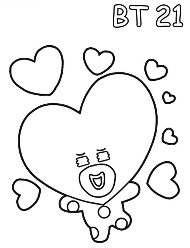 귀여운 타타 이미지 coloring page