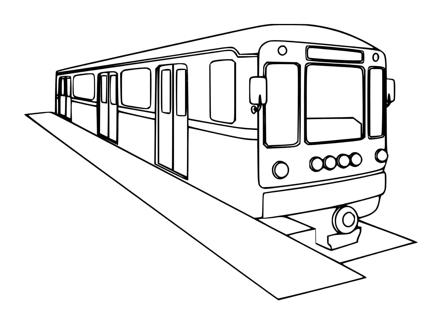 지하철 이미지 디자인 coloring page