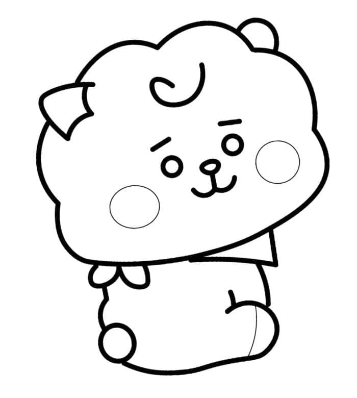 카와이 알제이 coloring page