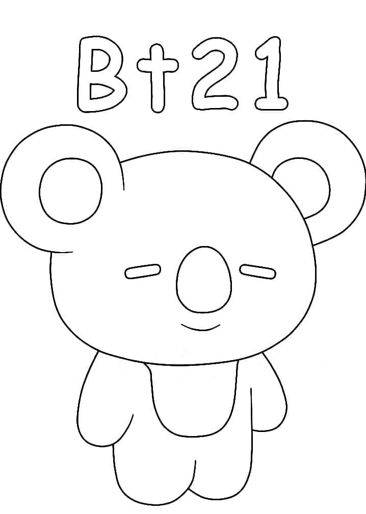 카와이 코야 coloring page