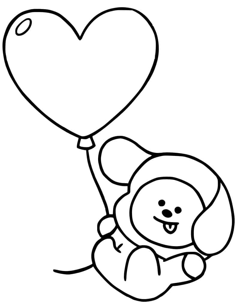 사랑스러운 치미 coloring page