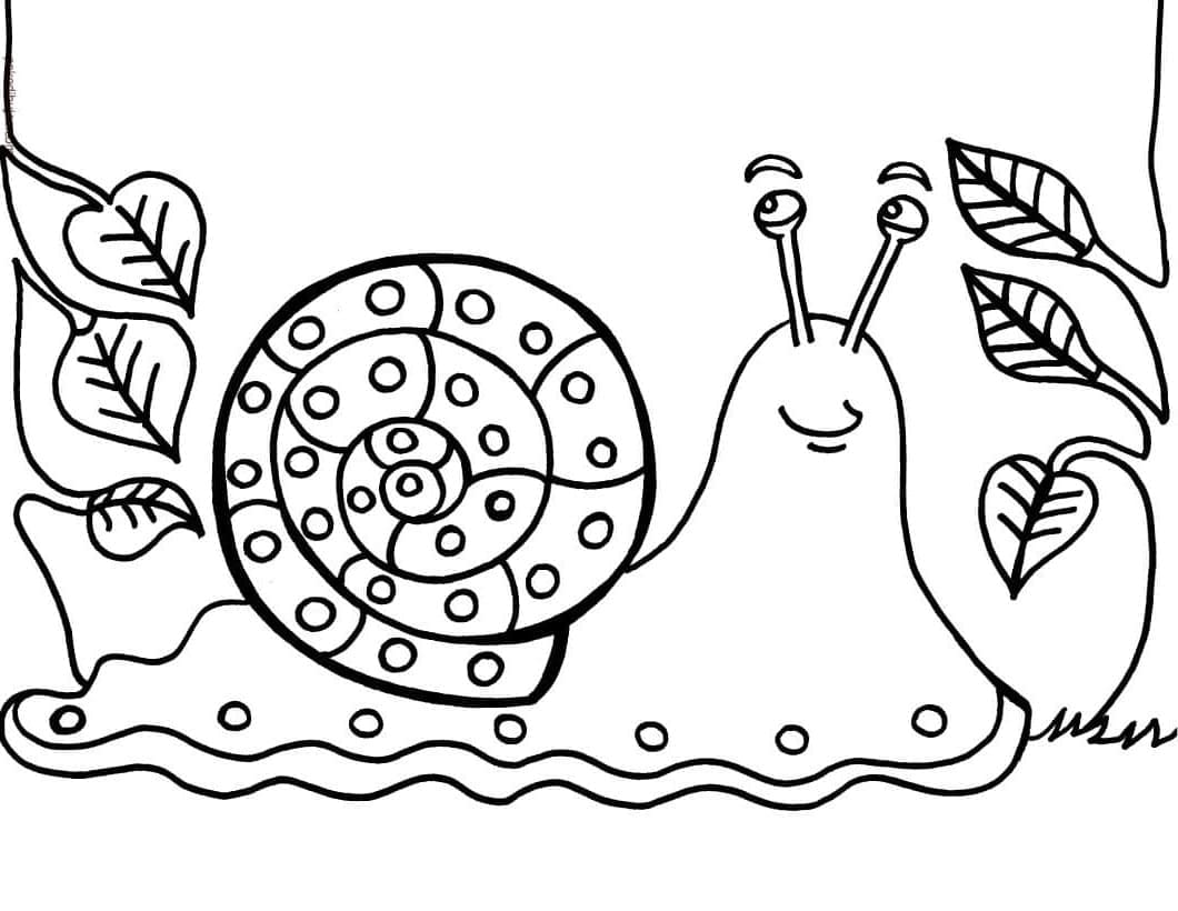 달팽이 인쇄 coloring page