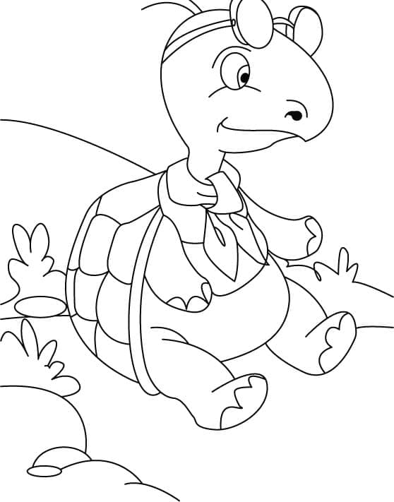거북이 개요 coloring page