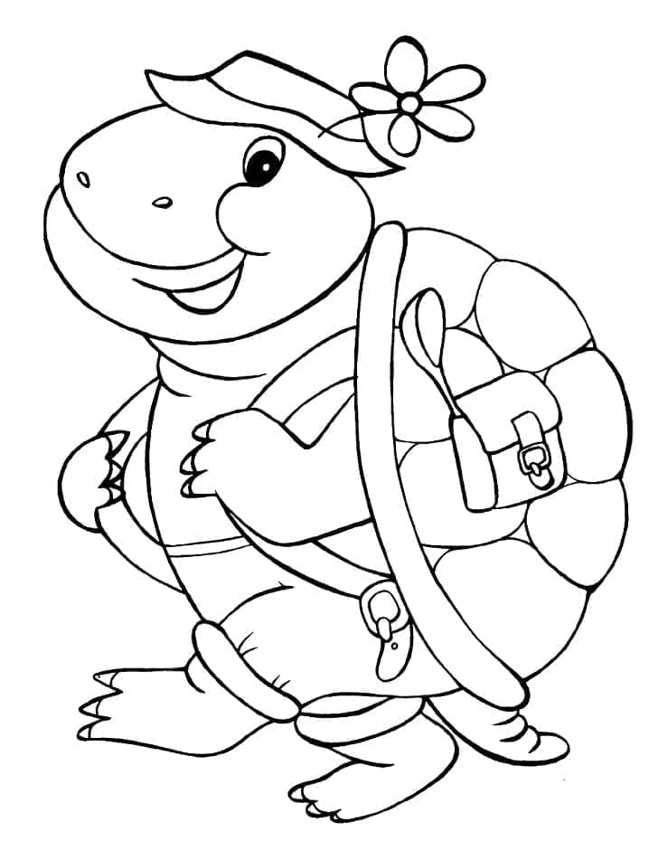 거북이 프린트 coloring page