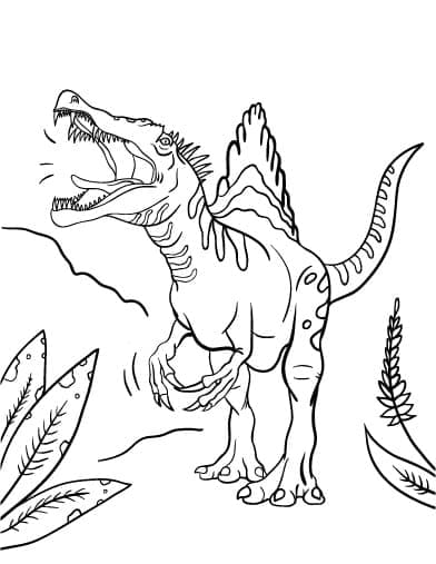 공룡 스피노사우루스 coloring page
