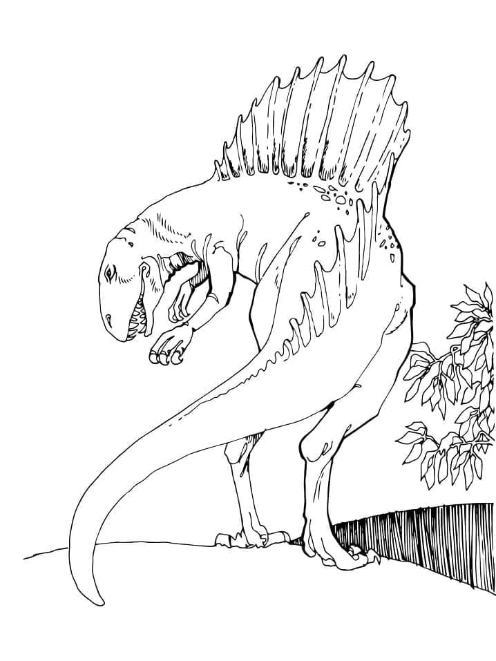 인쇄 가능한 스피노사우루스 공룡