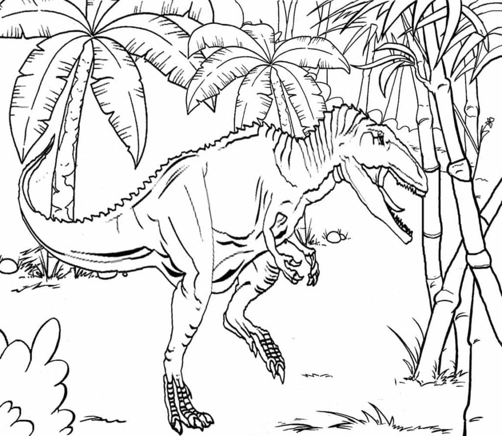 쥬라기 공원 공룡 coloring page