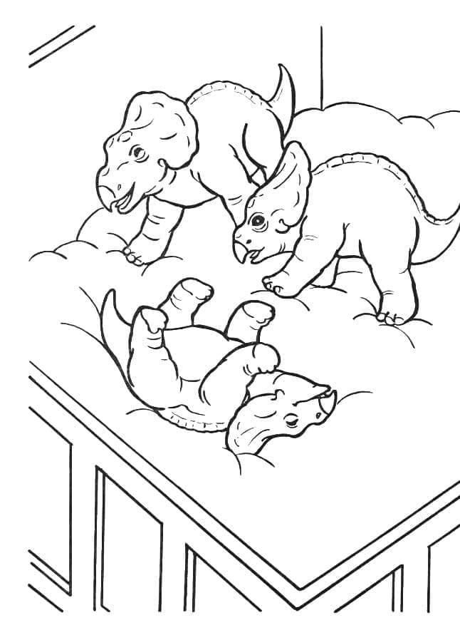 쥬라기 월드 아기 공룡 coloring page