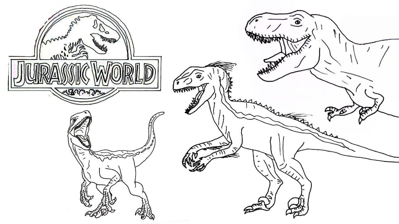 쥬라기 월드 공룡 이미지 coloring page