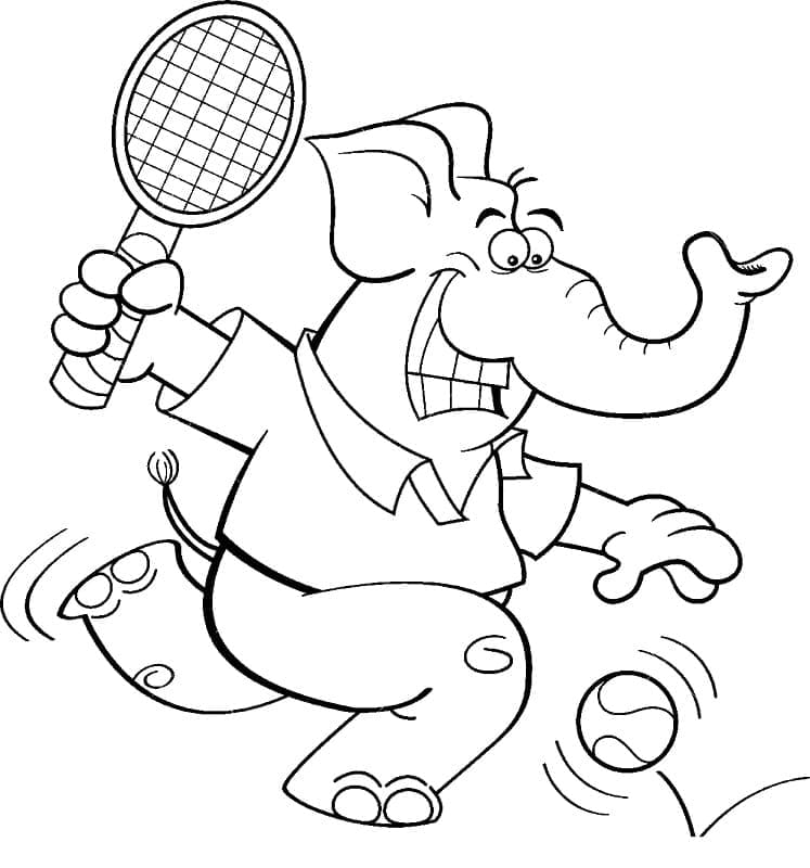 코끼리가 테니스를 친다