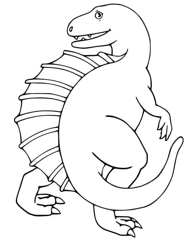 무료 스피노사우루스 공룡 coloring page