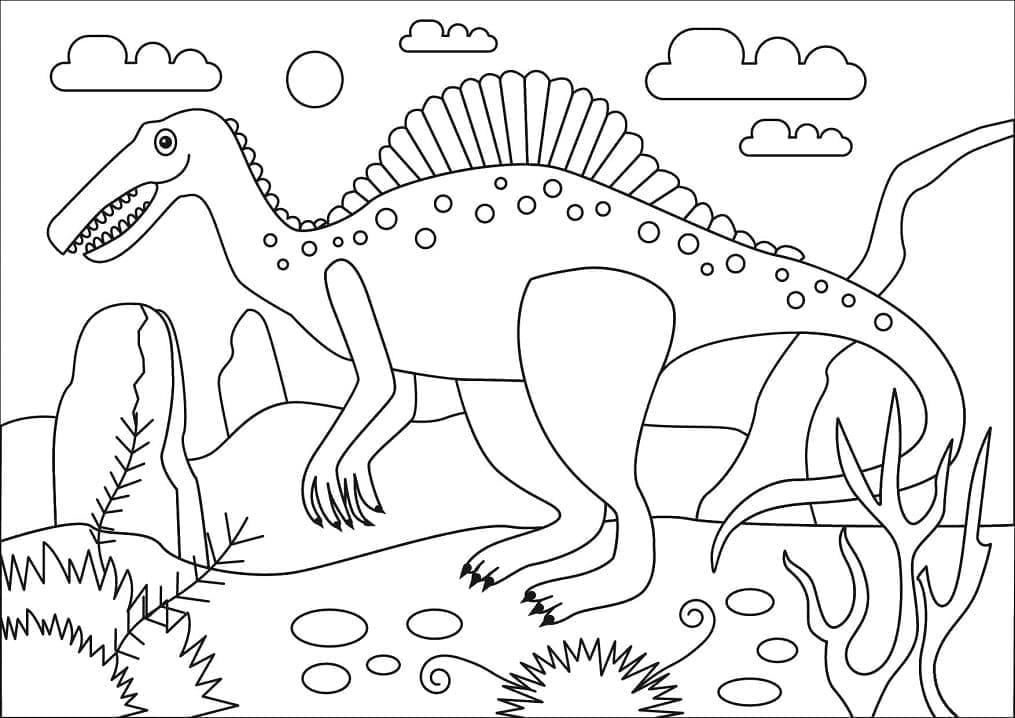 무료로 인쇄 가능한 스피노사우루스 공룡