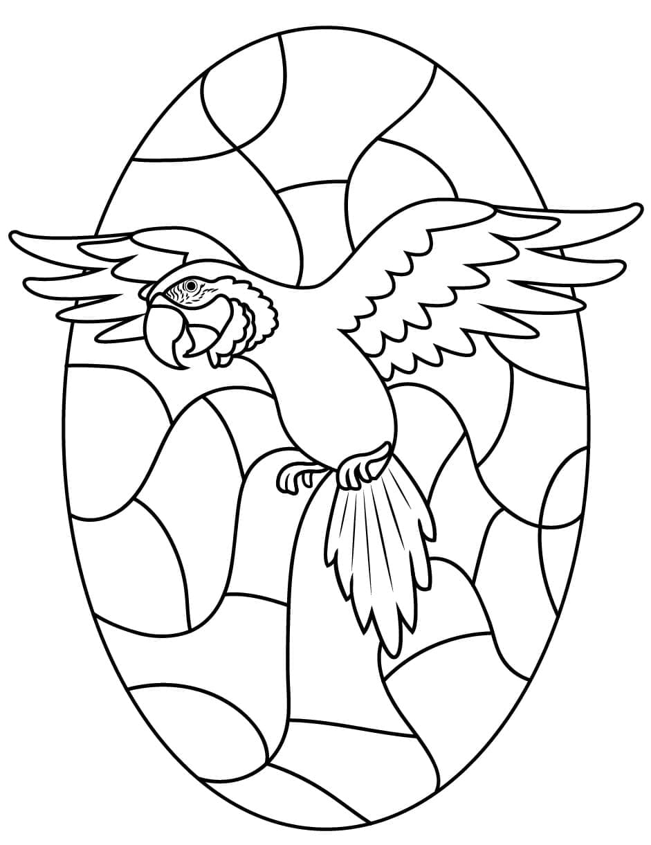 날아다니는 앵무새 이미지 coloring page