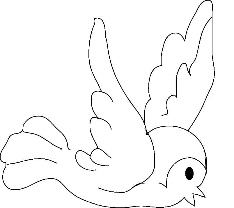 나는 새 이미지 coloring page