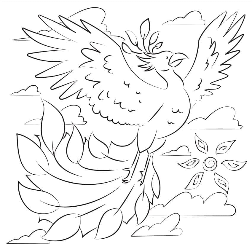 피닉스 새 coloring page