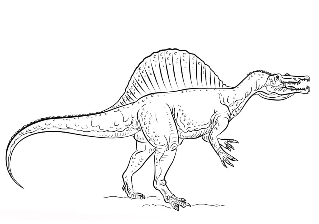 스피노사우루스 공룡 그림