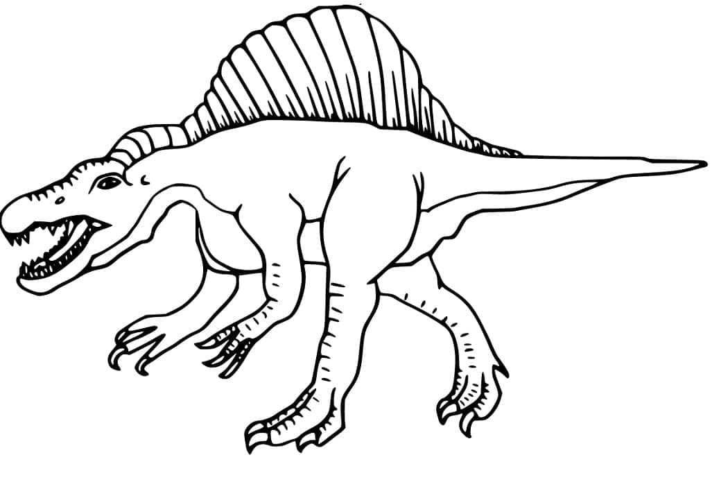 스피노사우루스 공룡 인쇄 가능 coloring page