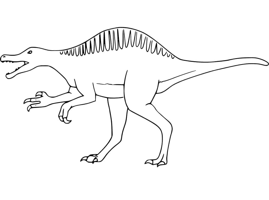 스피노사우루스 공룡 무료 이미지 coloring page