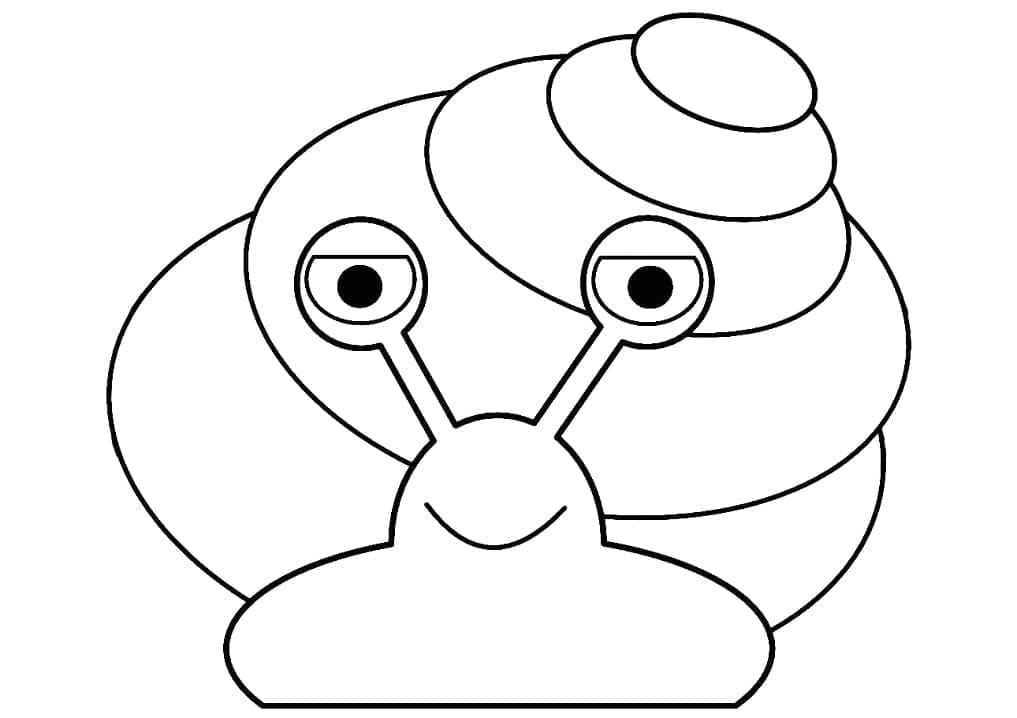 쉬운 달팽이 coloring page