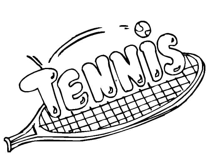 테니스 인쇄 coloring page