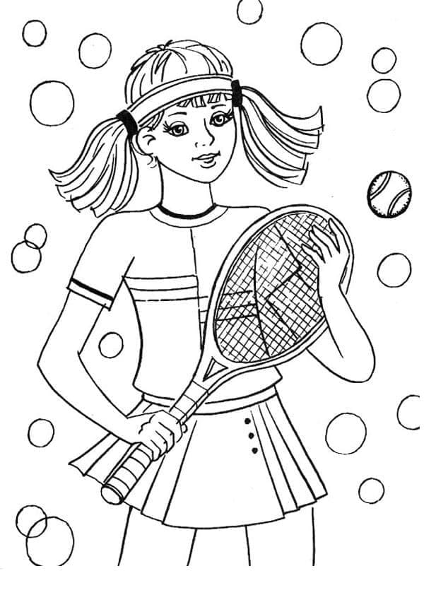 테니스 무료 인쇄 가능 coloring page
