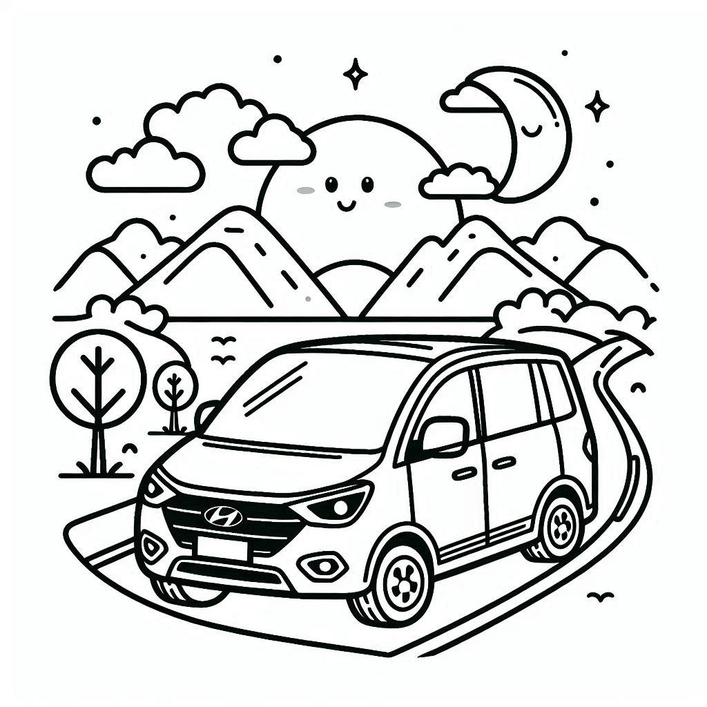 아트카 현대 그리기 coloring page