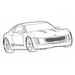 자동차 기아 GT4 스팅어 coloring page