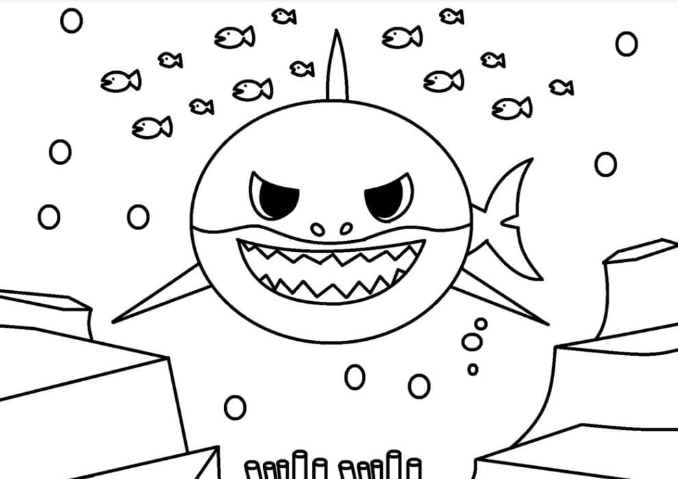 아기 상어 이미지 coloring page