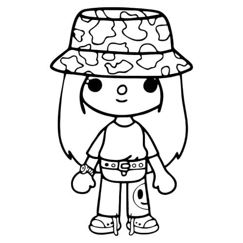 어린이를 위한 토카 보카 coloring page