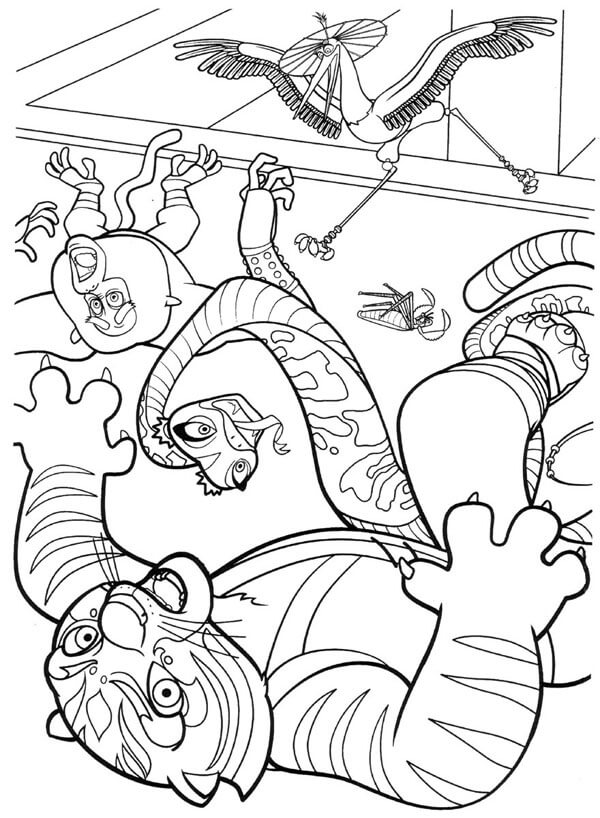 기본 쿵푸 팬더 coloring page