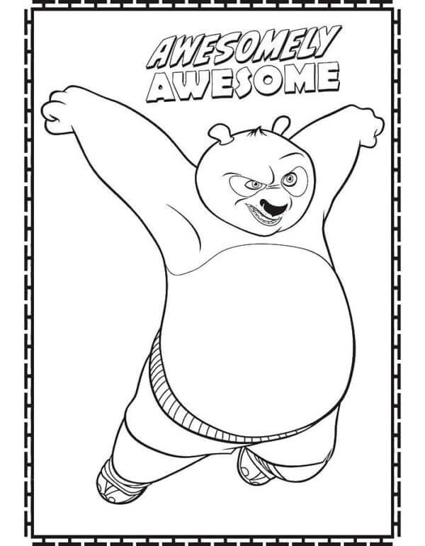 굉장하고 무적의 포 coloring page