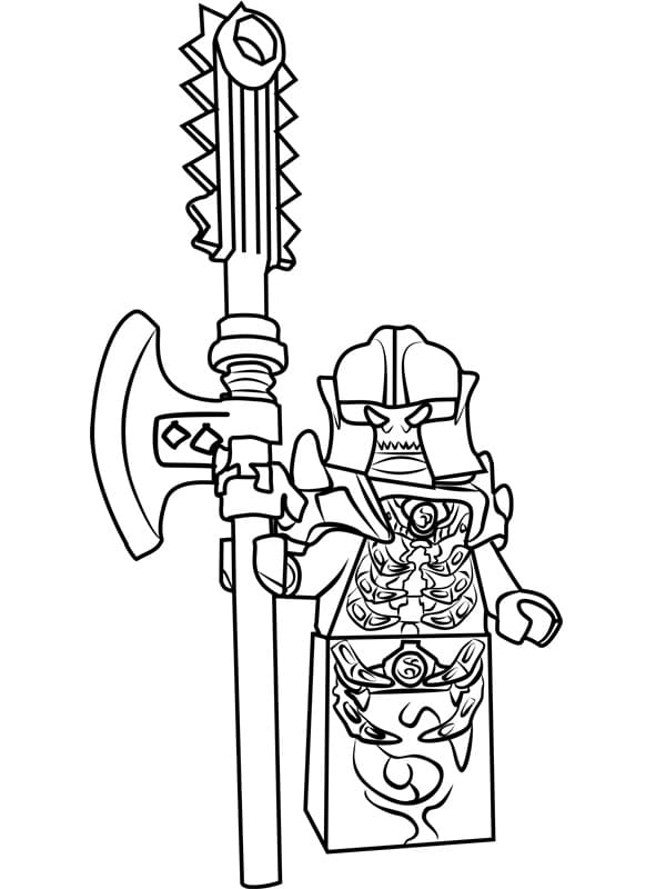 골든 마스터 닌자고 무료 coloring page