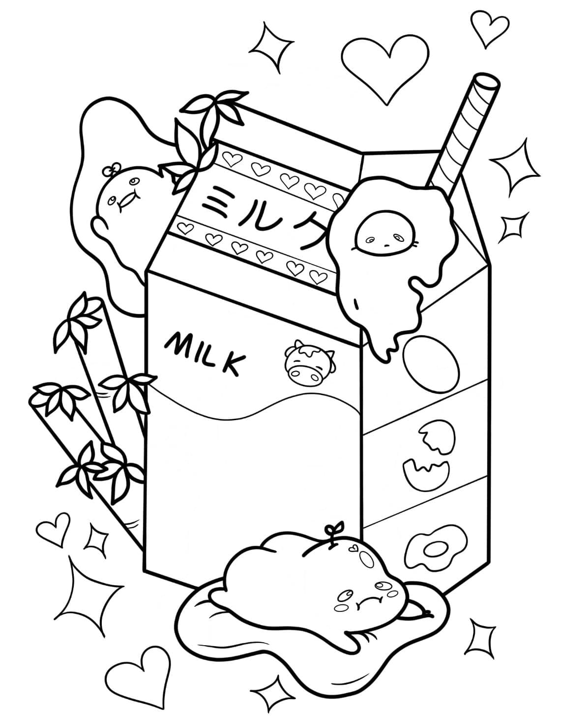 구데타마와 밀크 coloring page