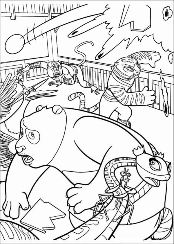 굿 포 앤 프렌즈 무료 coloring page