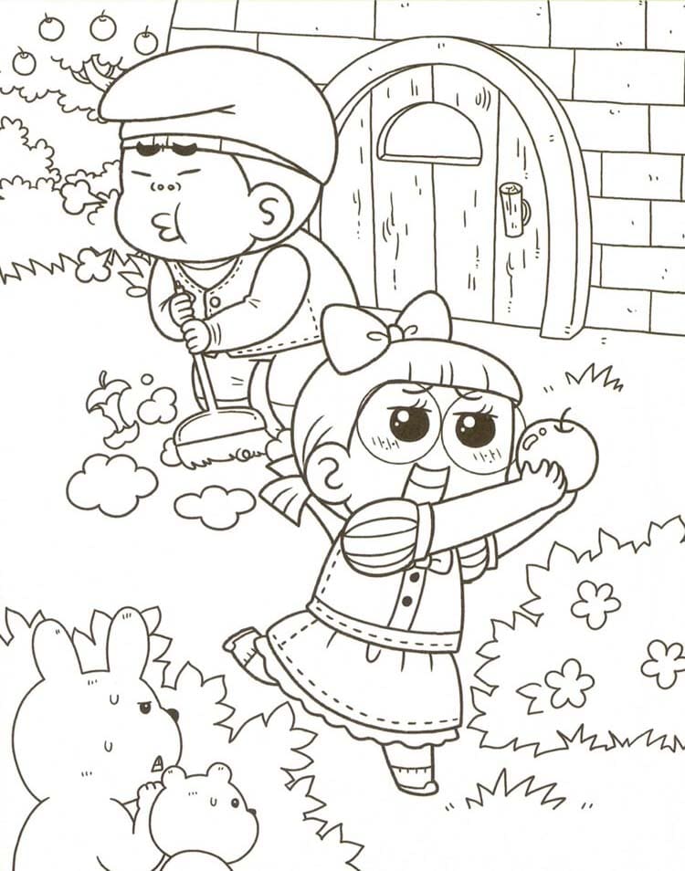 흔한남매 기초적인 coloring page