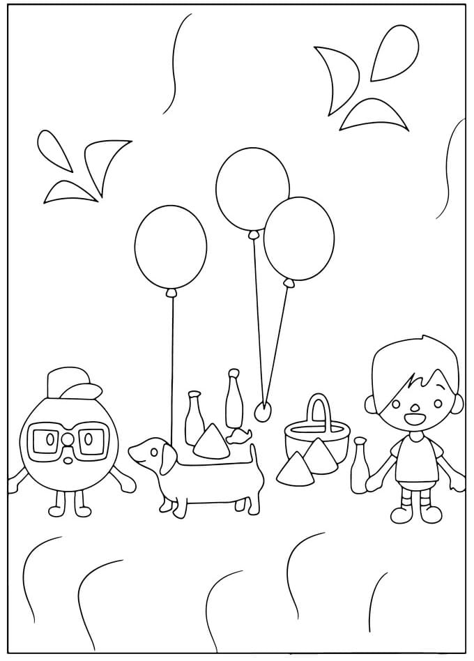 인쇄용 토카 보카 coloring page