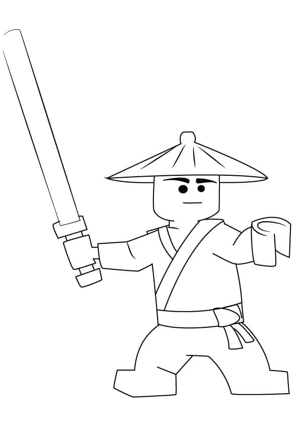 레고 닌자고 첫 번째 스핀짓주 마스터 coloring page