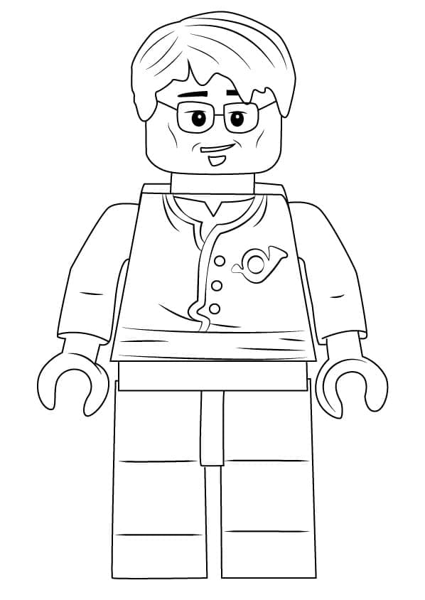 레고 닌자고 우편 배달부 무료 coloring page