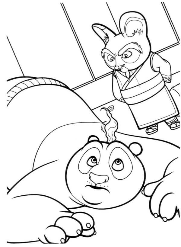 마스터 시푸와 퍼니 포 coloring page