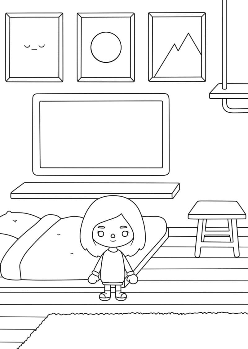 무료 토카 라이프 월드 coloring page