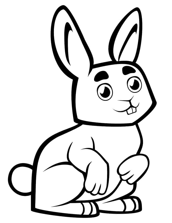 무료로 인쇄할 수 있는 토끼 coloring page