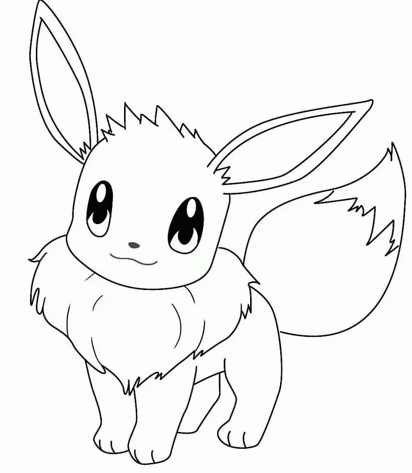 포켓몬 이브이 그리기 coloring page