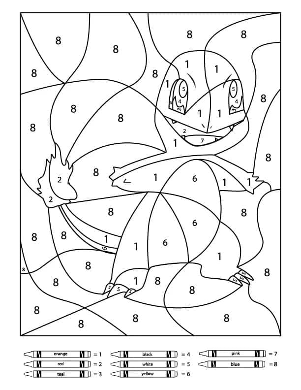 포켓몬 파이리 색칠하기 coloring page