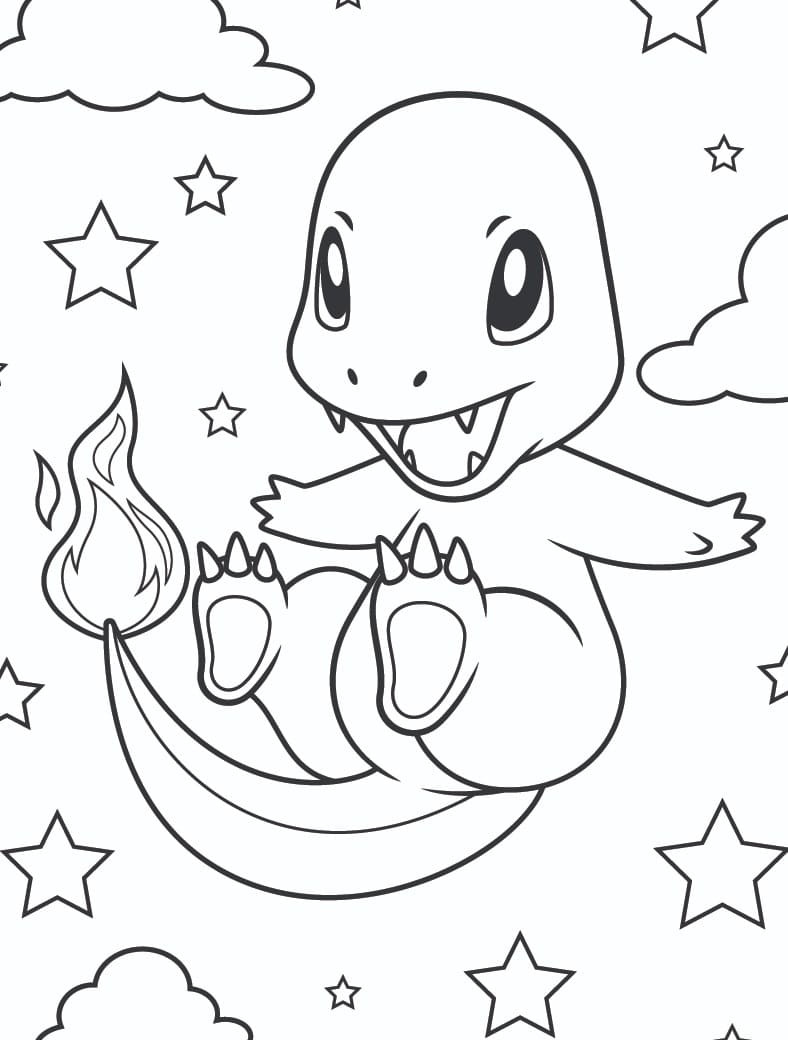 포켓몬 샤르맨더 coloring page