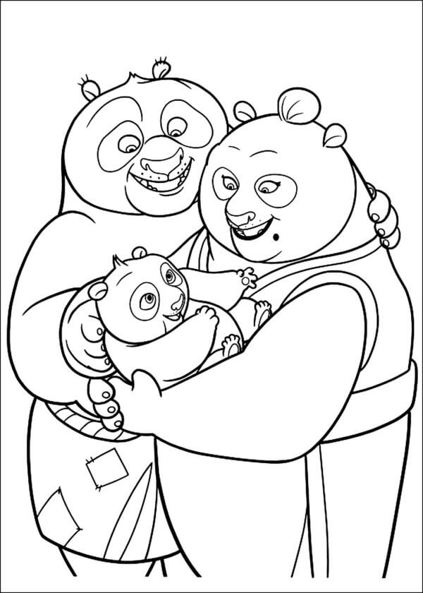 포의 가족 coloring page