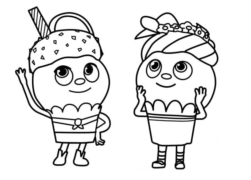 빵 이발소 귀여운 무료 coloring page