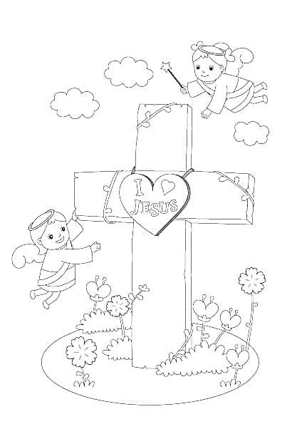 성경 속의 십자가 coloring page